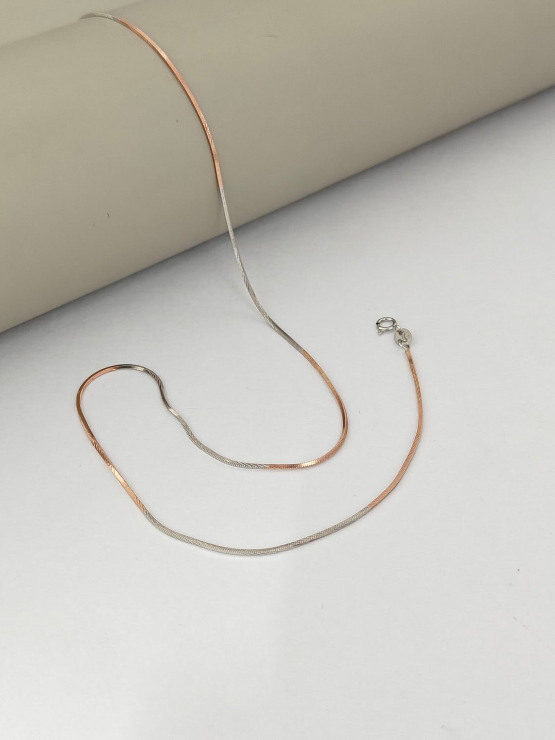 Contemporary Two - Tone Bar Link Chain - Kivara jewels
