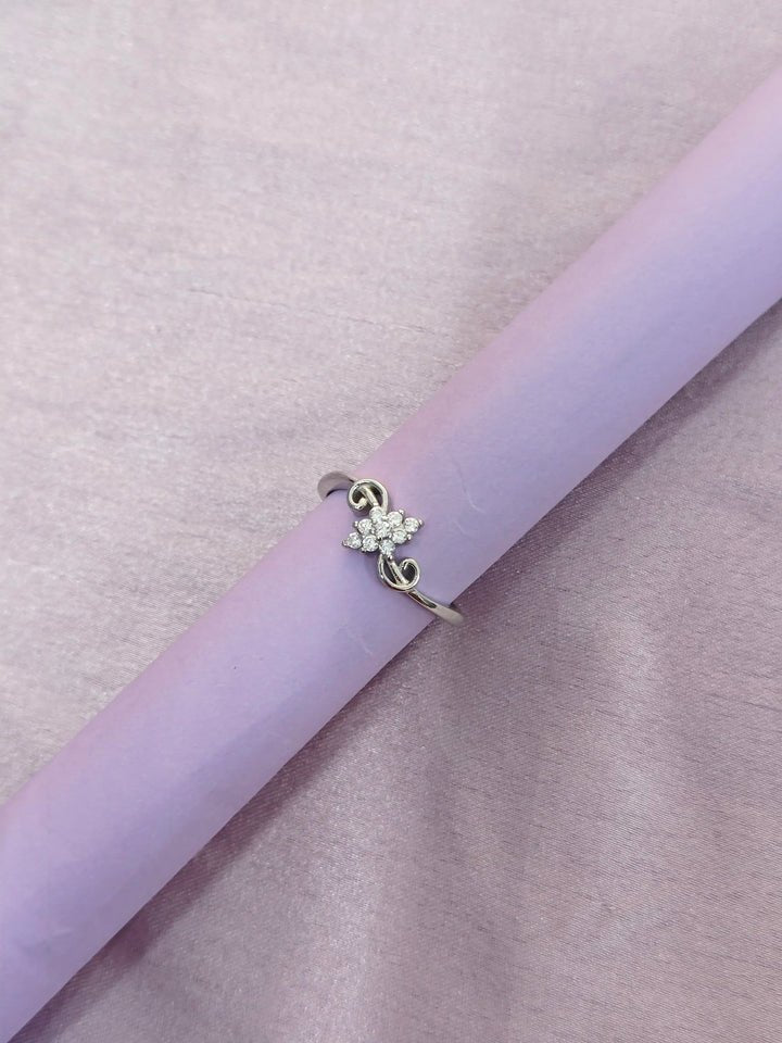 Floral Blossom Sterling Silver Ring - Kivara jewels