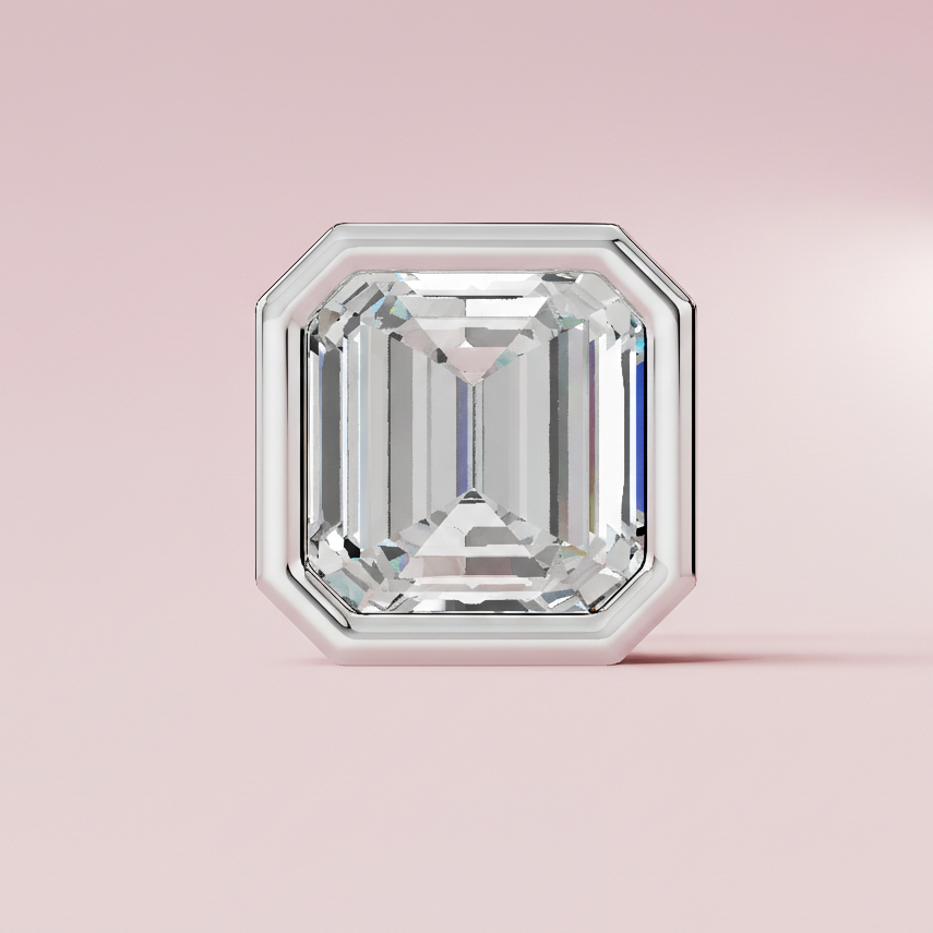 Ascher shape diamond stud for man by kivara