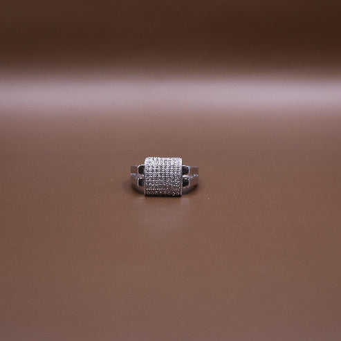Silver Pave Ring
