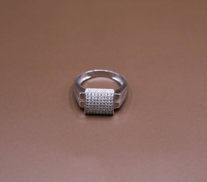 Silver Pave Ring