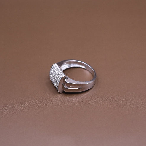 Silver Pave Ring