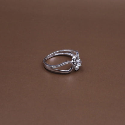 Pave Cz Sterling Silver Statement Ring b11pg5-jk.myshopify.com