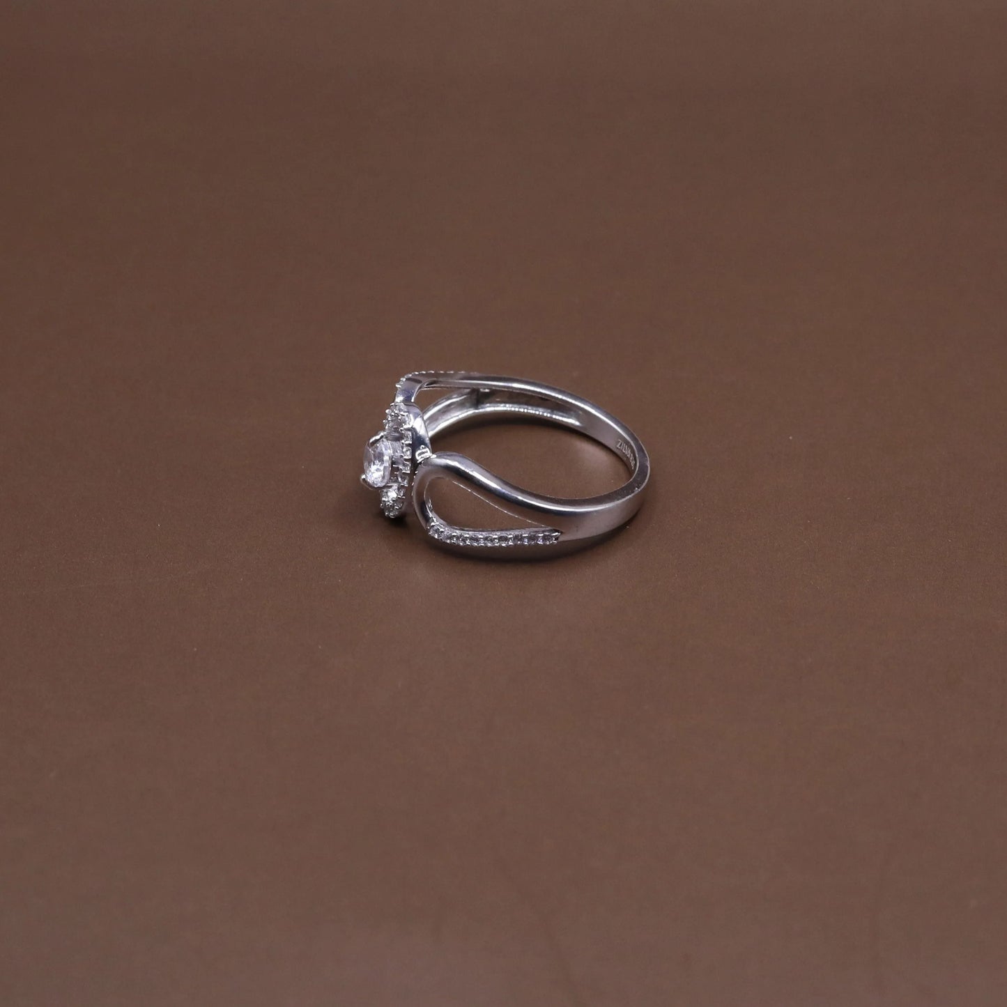 Pave Cz Sterling Silver Statement Ring b11pg5-jk.myshopify.com