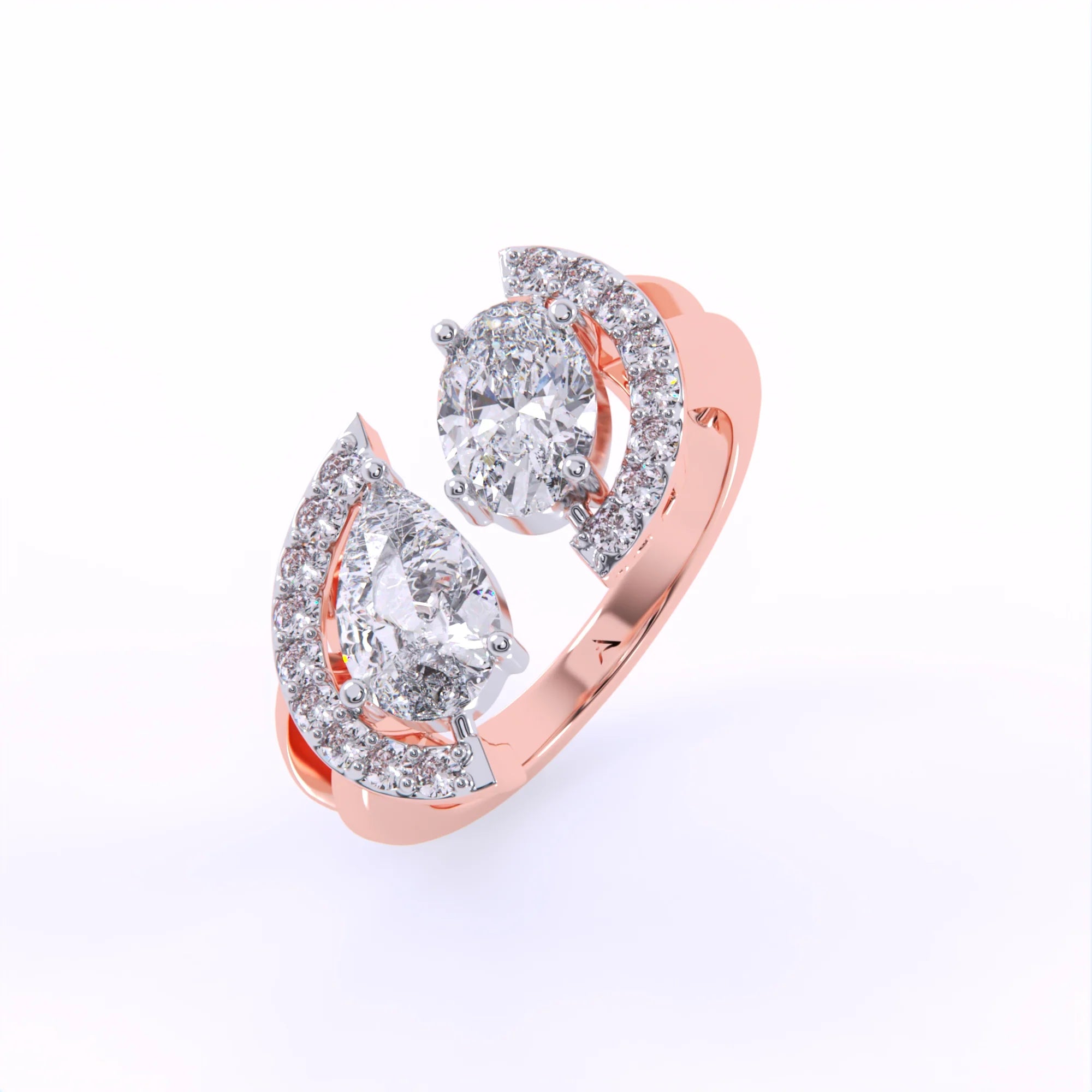 Eternal Embrace Twin Diamond Ring