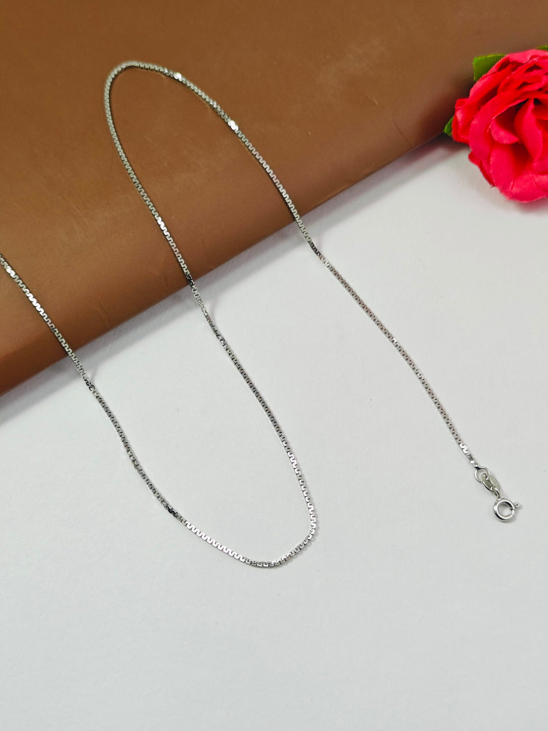 Sleek Silver Box Chain Necklace b11pg5-jk.myshopify.com