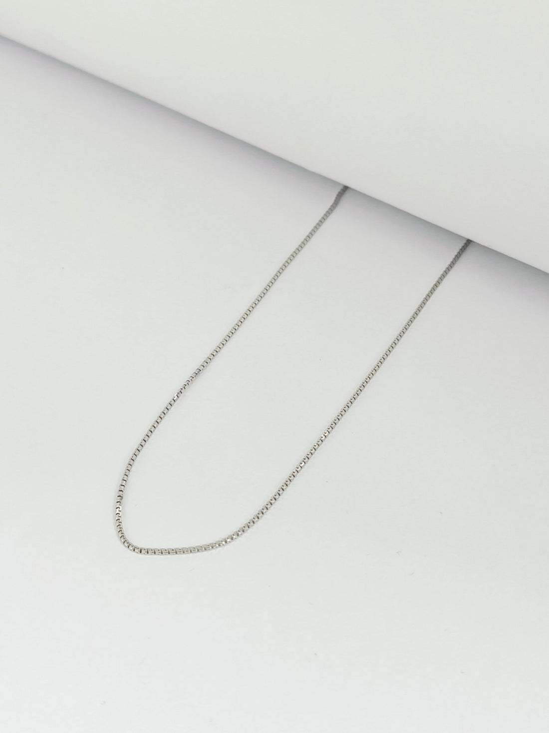 Sleek Silver Box Chain Necklace b11pg5-jk.myshopify.com