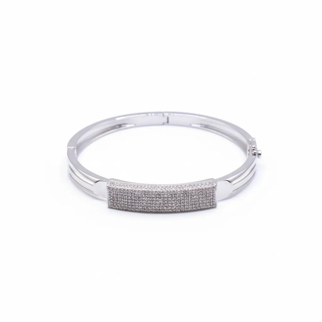Classic Silver Men’s Kada - Kivara jewels