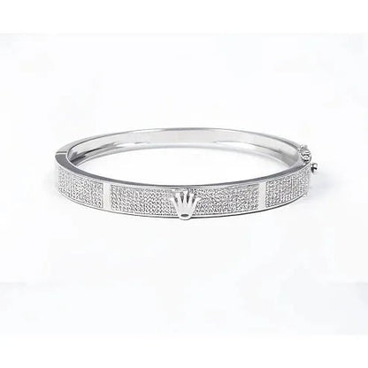 Crown Textured Bracelet - Kivara jewels