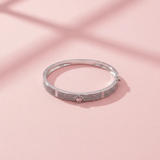 Crown Textured Bracelet - Kivara jewels