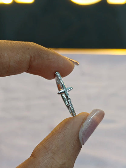 Dainty  Cross Ring b11pg5-jk.myshopify.com