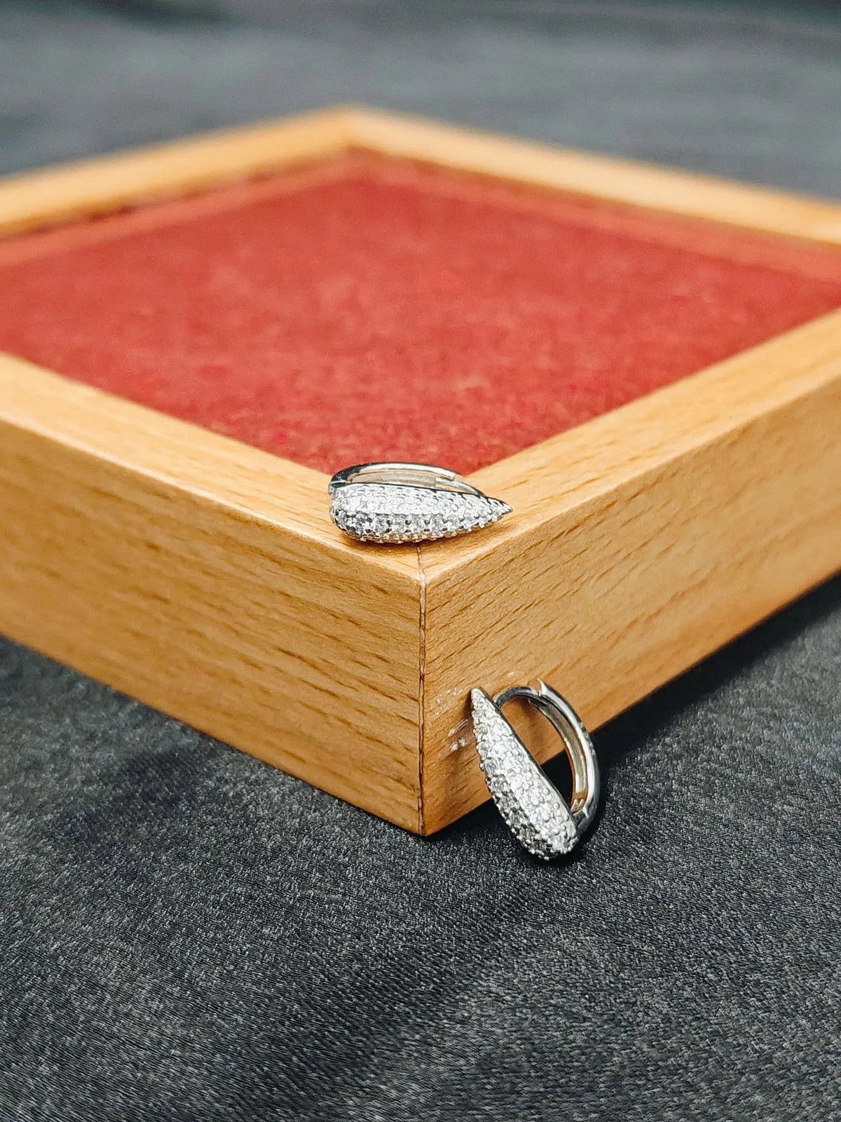 Dazzling Pavé Diamond Huggie Hoop Earrings b11pg5-jk.myshopify.com