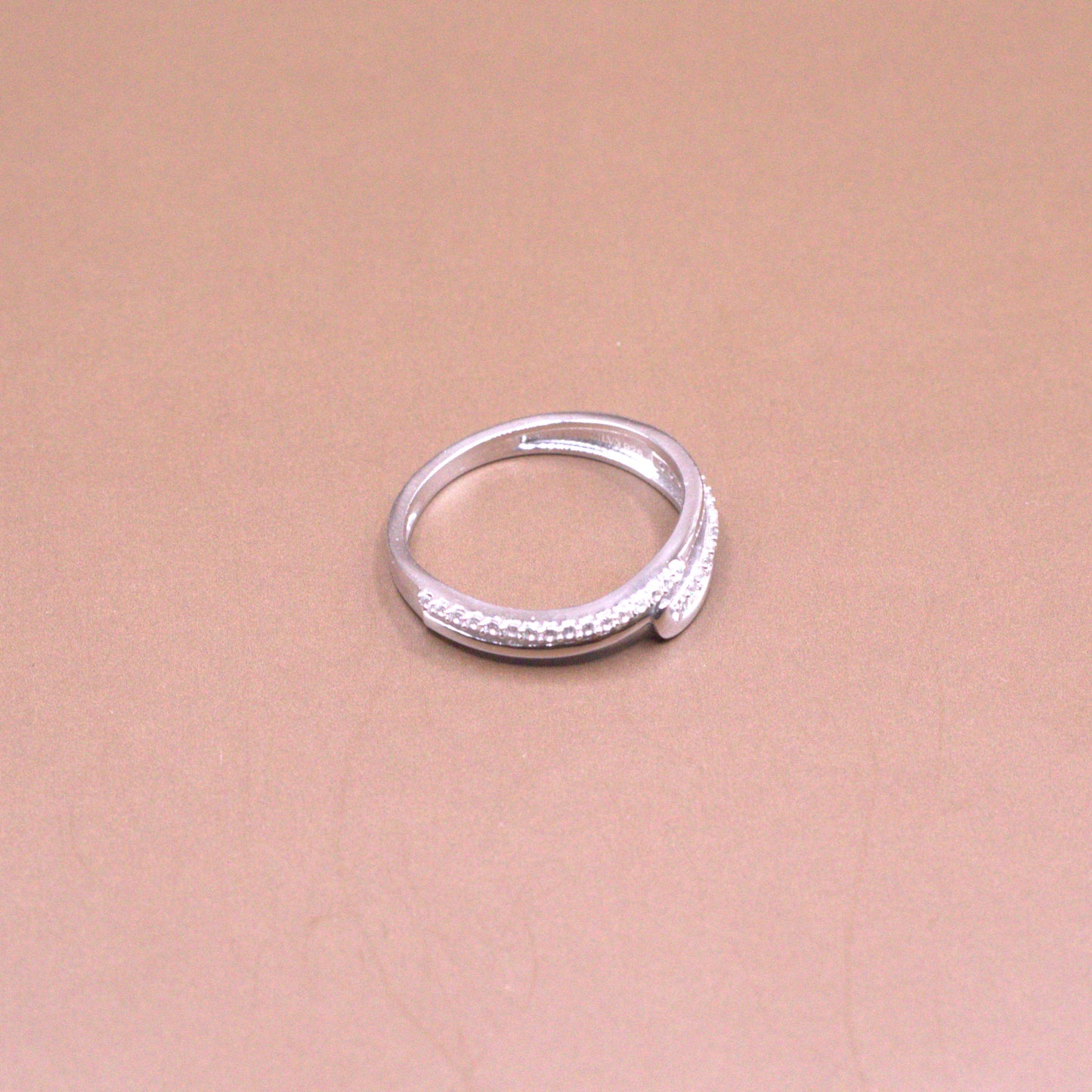 Pave Cz Bypass Ring