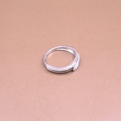 Pave Cz Bypass Ring