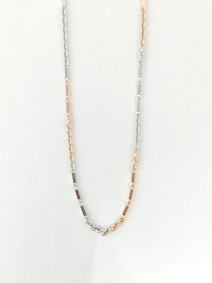 multicolored beads on a white background chain  by kivara jewels