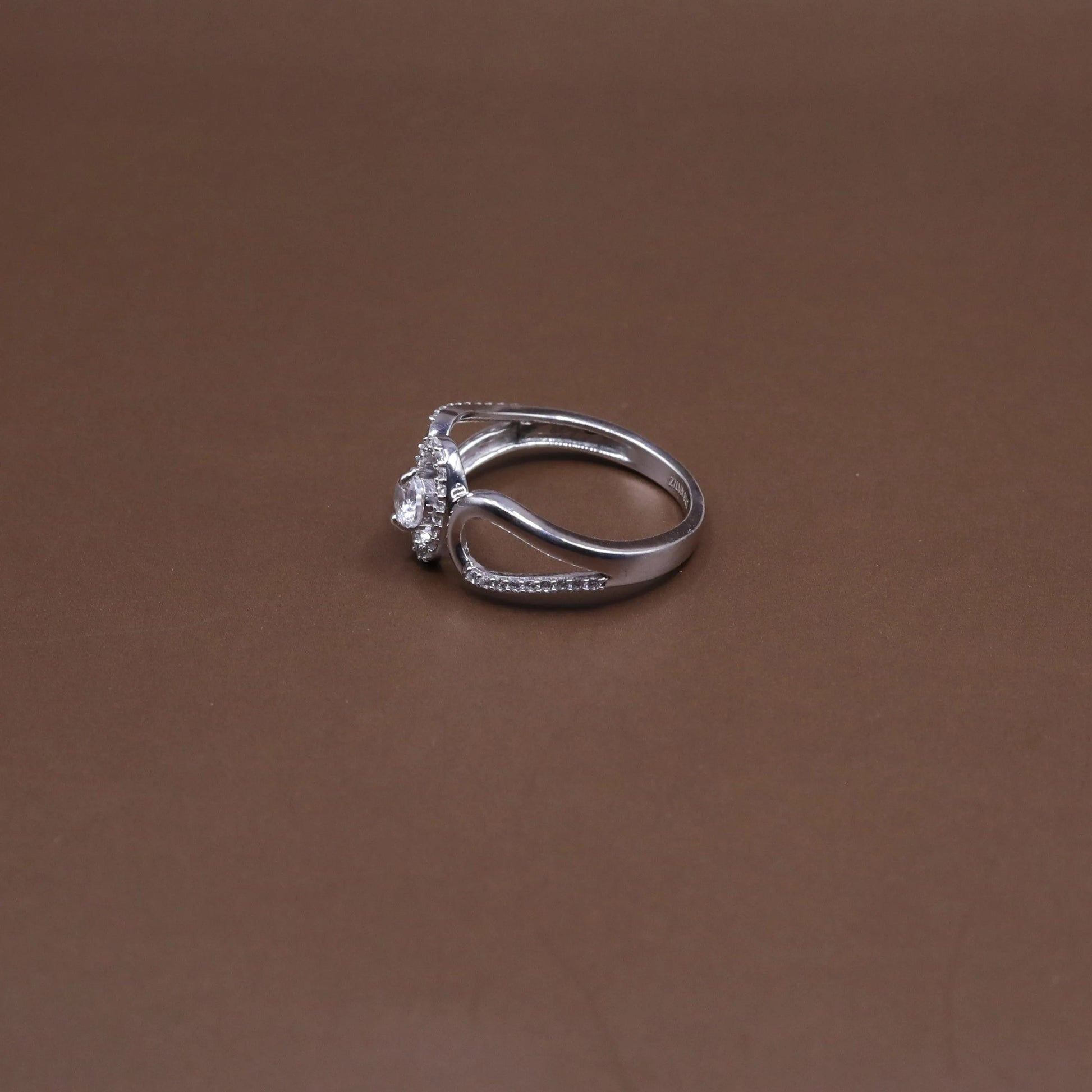 Pave Cz Sterling Silver Statement Ring - Kivara jewels