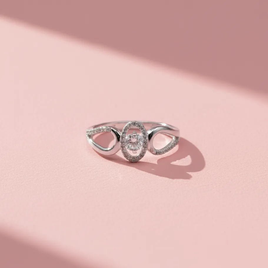 Pave Cz Sterling Silver Statement Ring - Kivara jewels