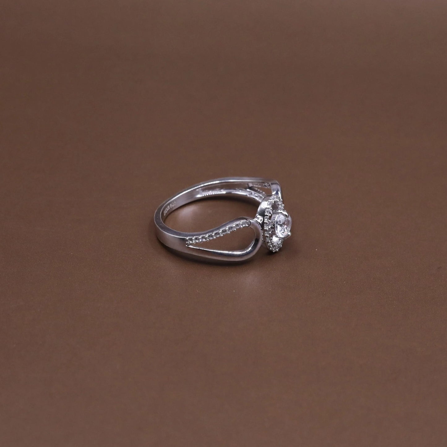 Pave Cz Sterling Silver Statement Ring - Kivara jewels