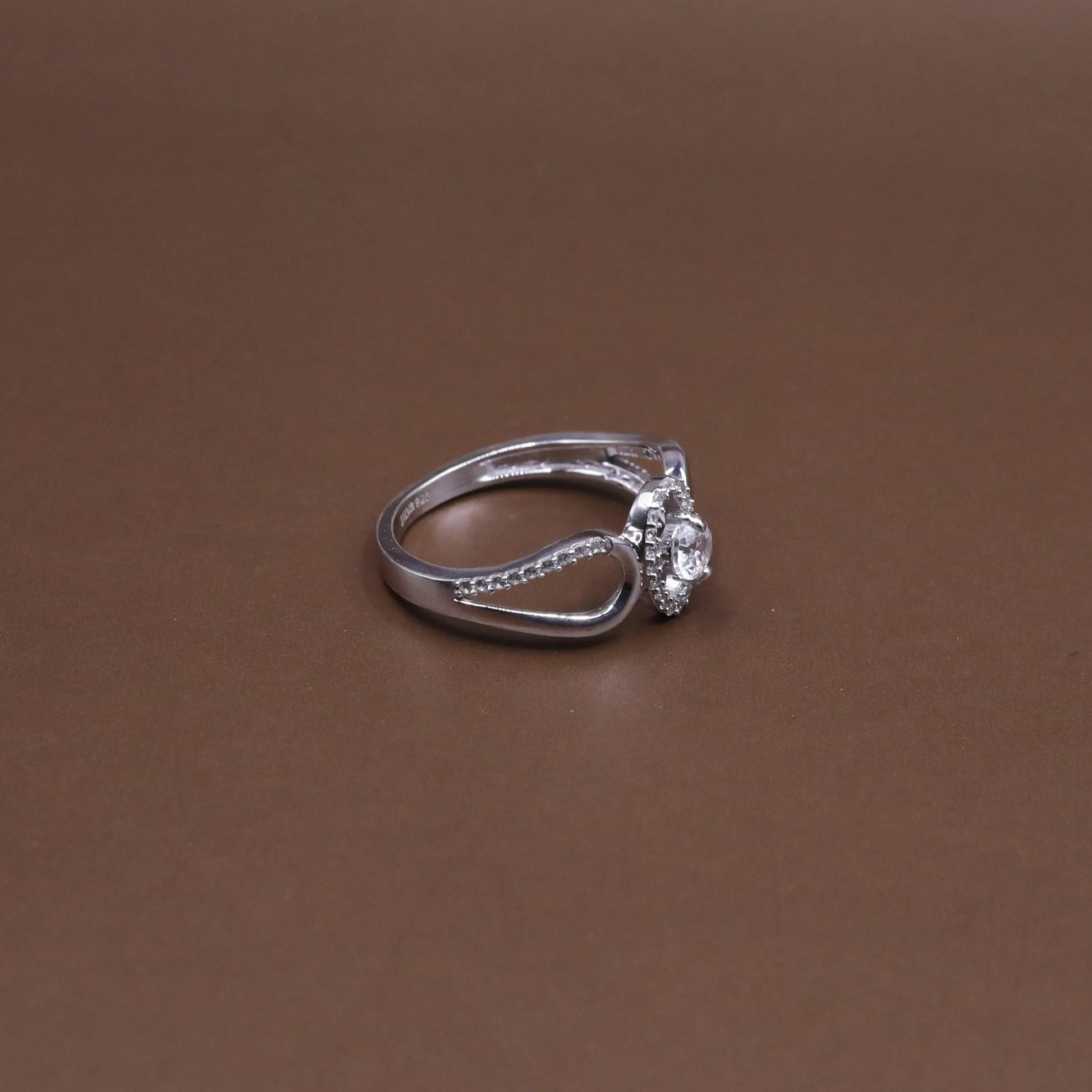 Pave Cz Sterling Silver Statement Ring - Kivara jewels