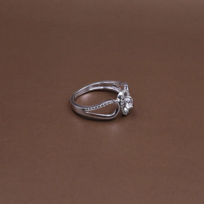 Pave Cz Sterling Silver Statement Ring - Kivara jewels