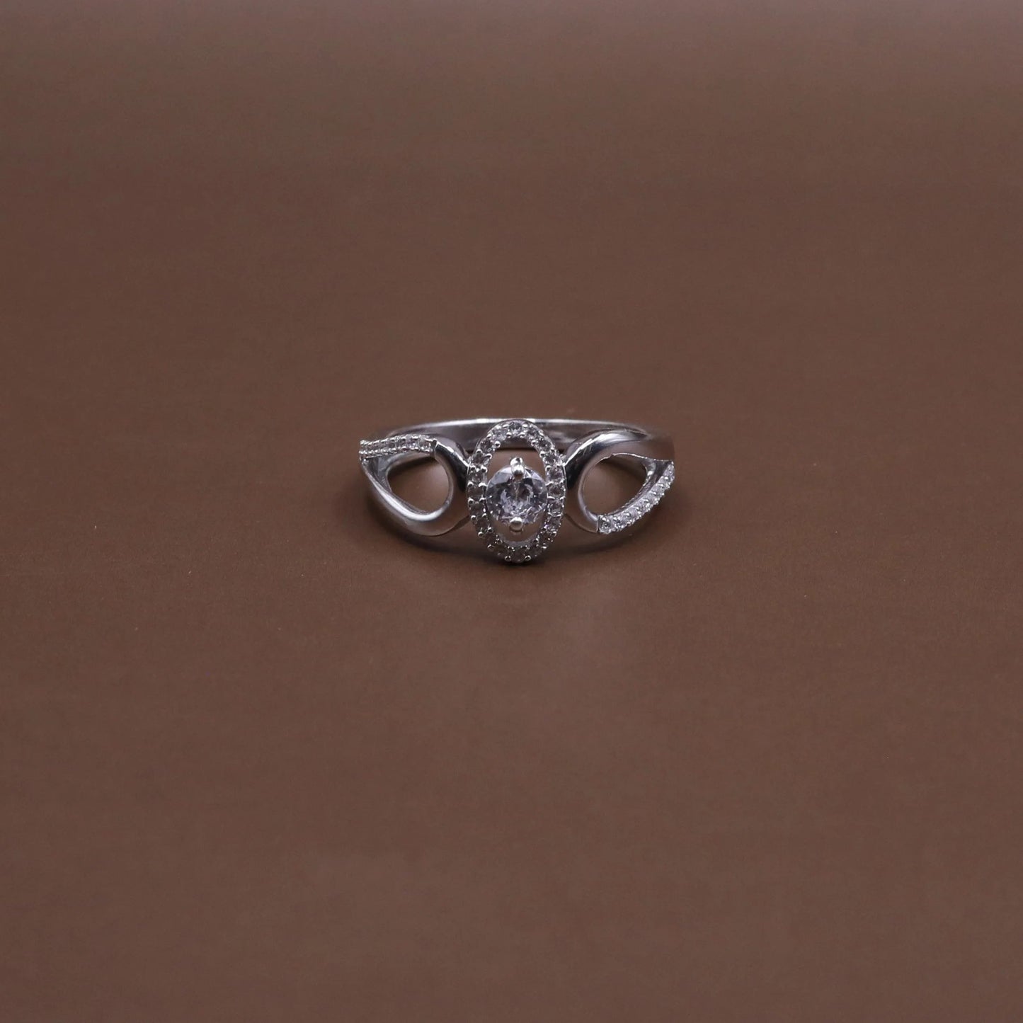 Pave Cz Sterling Silver Statement Ring - Kivara jewels