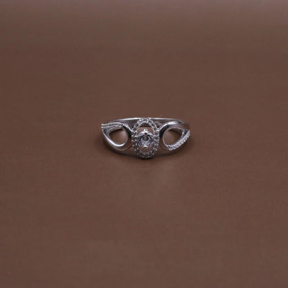 Pave Cz Sterling Silver Statement Ring - Kivara jewels