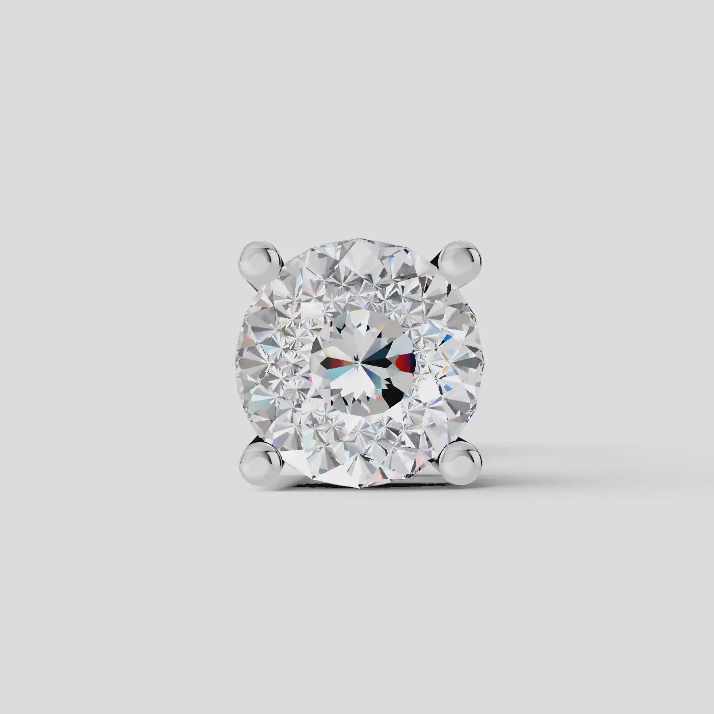 single stone soliter stud