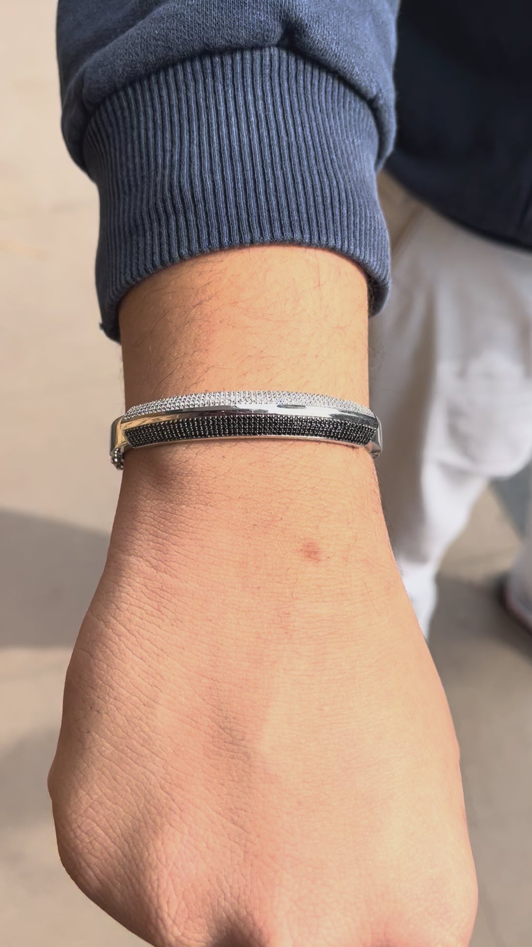 black and white bracelate luxury feel by kivara production by kivara