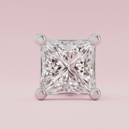 Princess Cut studs - Kivara jewels
