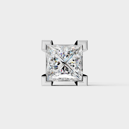 mossinaite diomond princess cut for man by kivara
