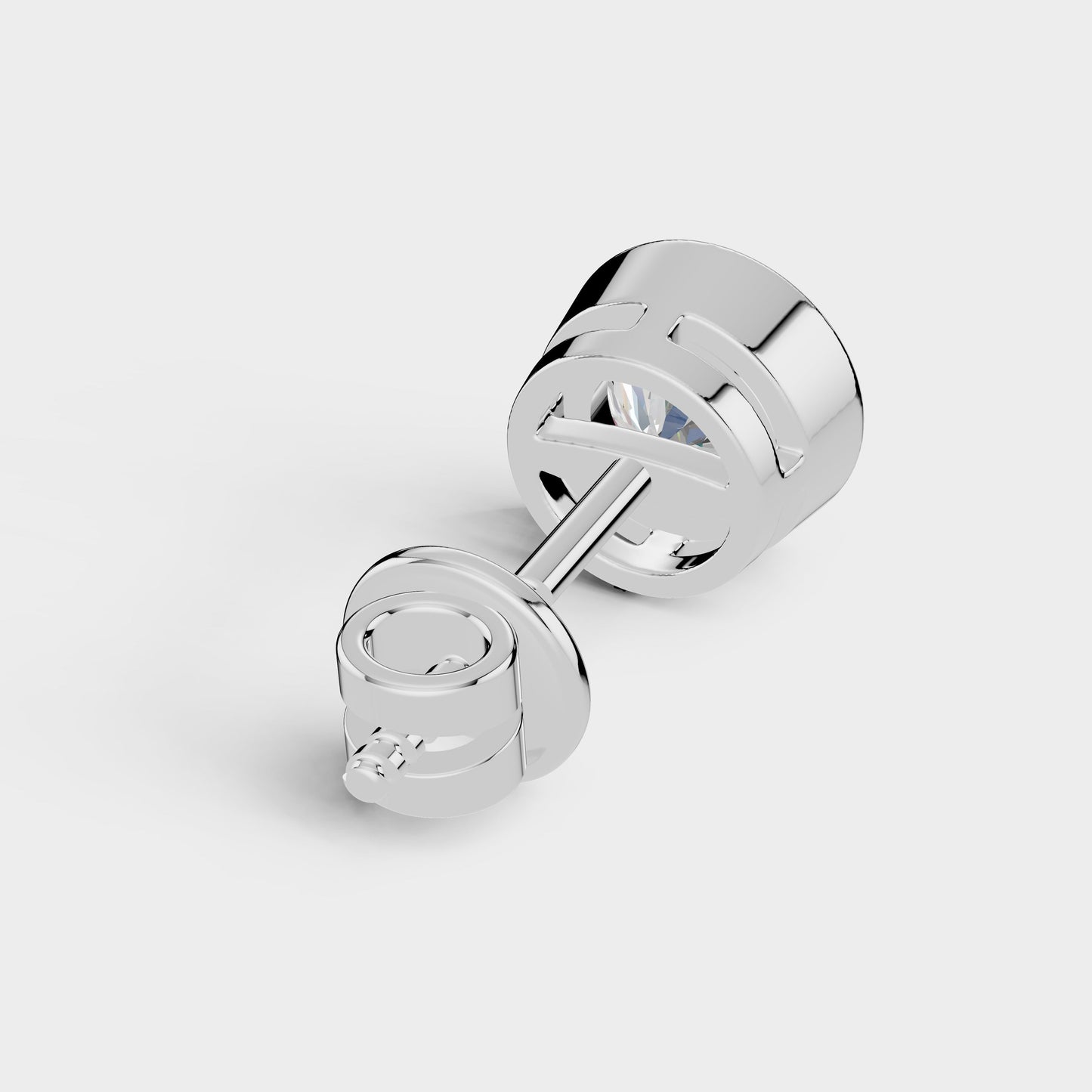 Round - Cut Stud Earrings - Kivara jewels