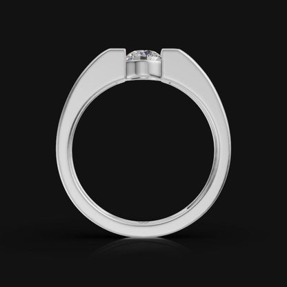Silver Solitaire Ring - Kivara jewels