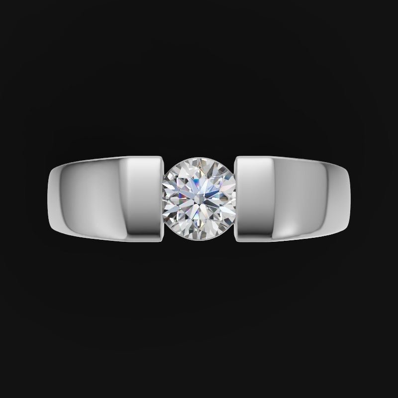 Silver Solitaire Ring - Kivara jewels