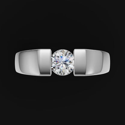 Silver Solitaire Ring - Kivara jewels