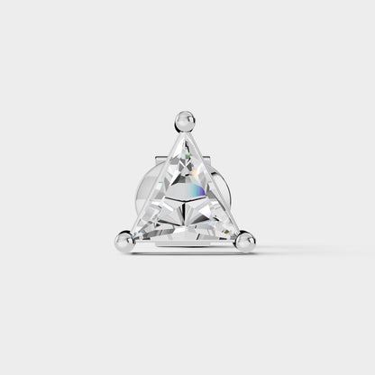 Three - Ball Prong Solitaire Stud - Kivara jewels