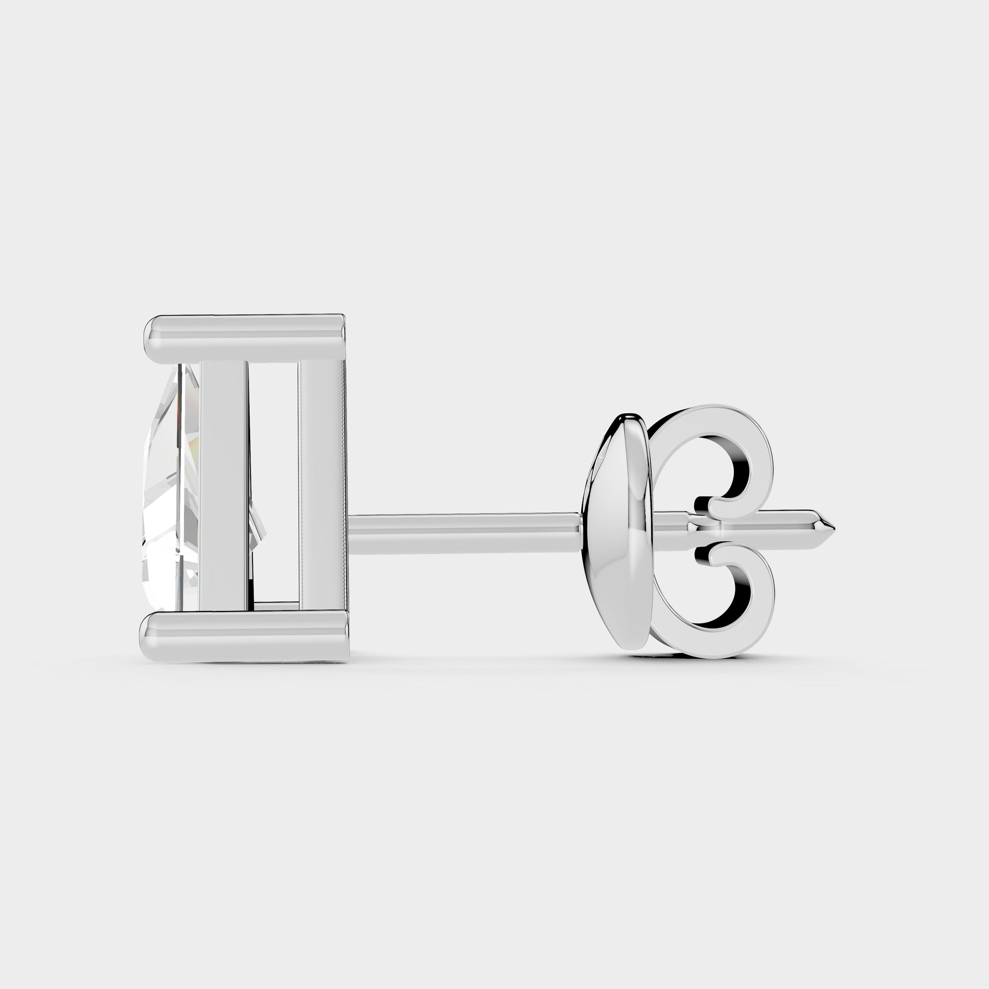 Three - Ball Prong Solitaire Stud - Kivara jewels