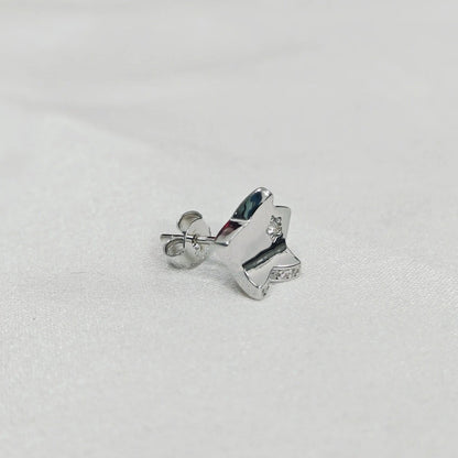 Two - Tone Star Stud Earrings - Kivara jewels